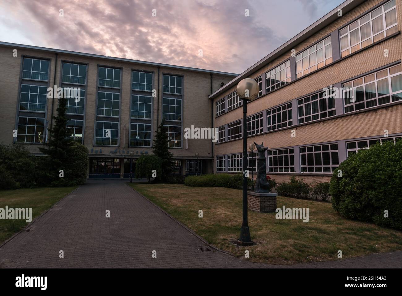 Scuola superiore Voskenslaan, Gand, regione fiamminga orientale, Belgio. 13 giugno 2020 Foto Stock