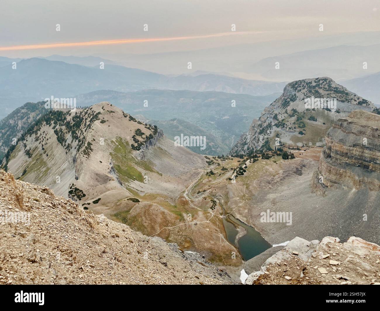 Vista dal monte Timpanogos | Utah - Immagine stock catturata con smartphone