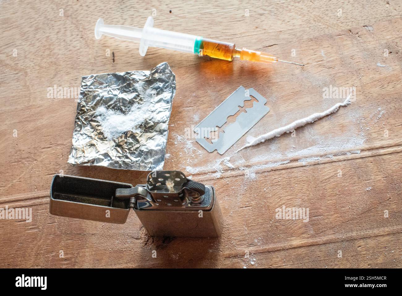 abuso di droga Foto Stock