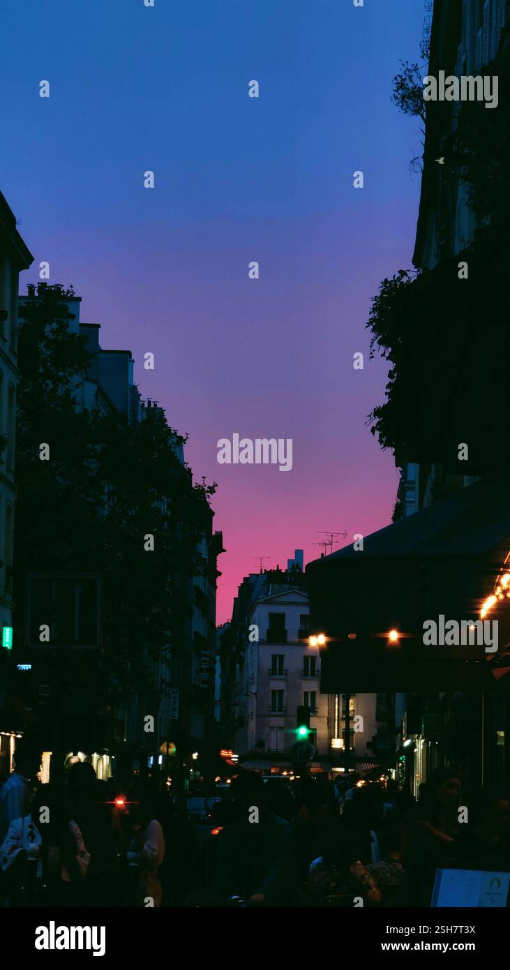 STRADE DI PARIGI Foto Stock