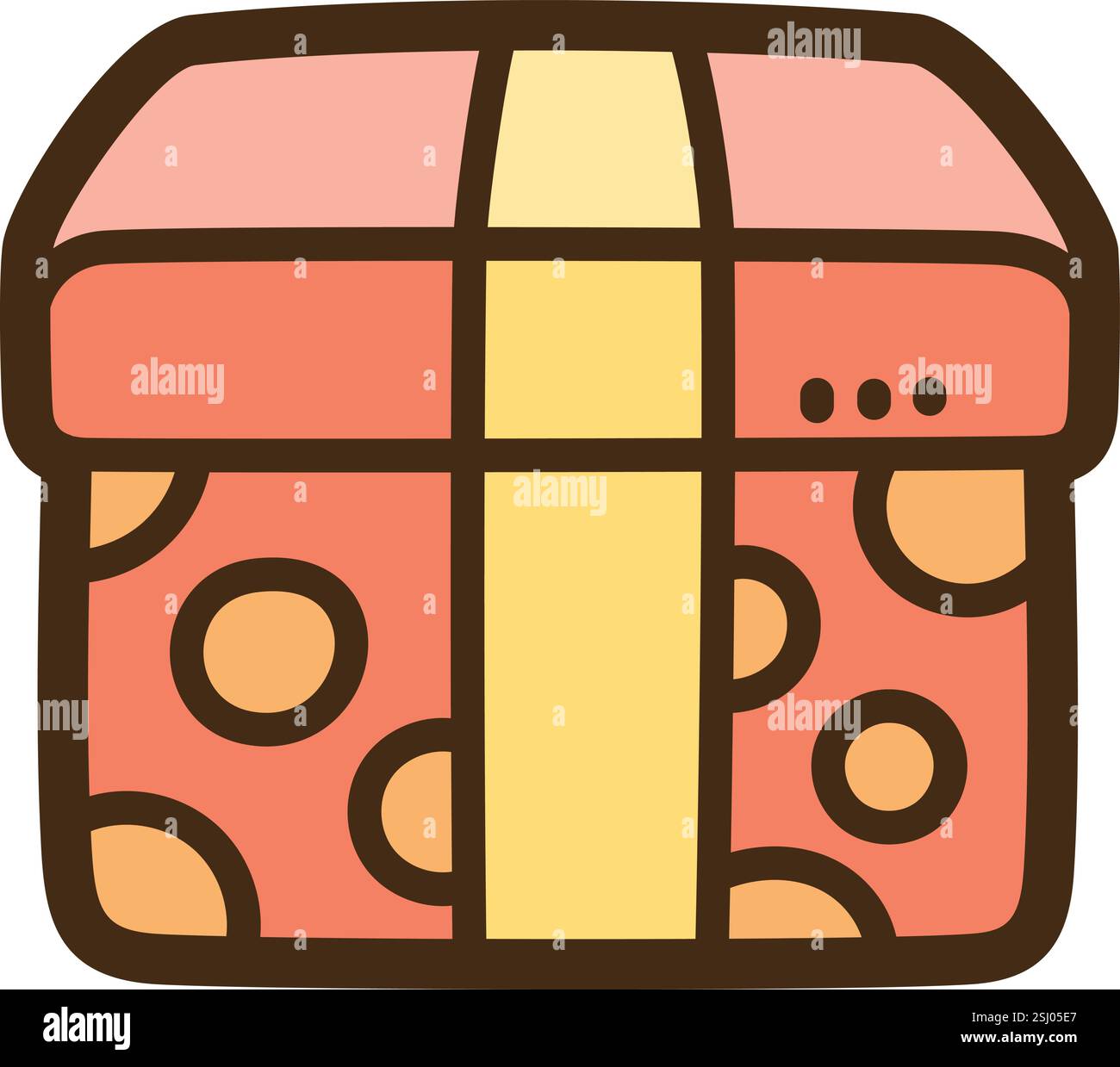 Illustrazione e grafica del doodle vettoriale regalo. Parte della categoria e-commerce. Illustrazione Vettoriale