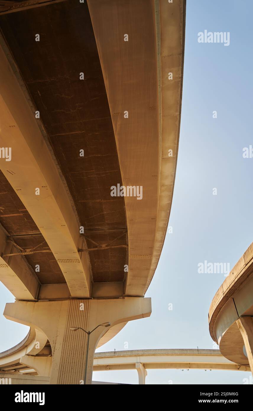 Urban Raised Road a Los Angeles Foto Stock