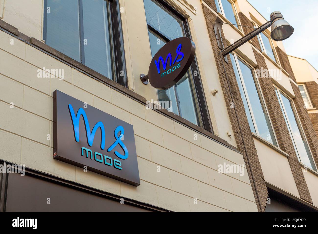 Logo MS mode Shop Breda Foto Stock
