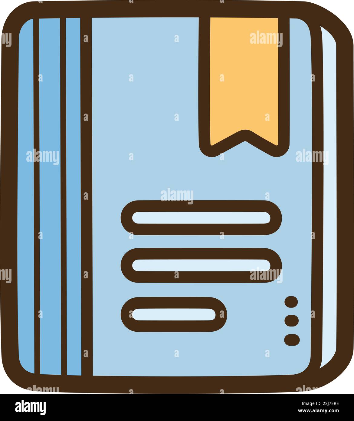 Illustrazione e grafica del doodle vettoriale del libro. Fa parte della categoria di istruzione. Illustrazione Vettoriale