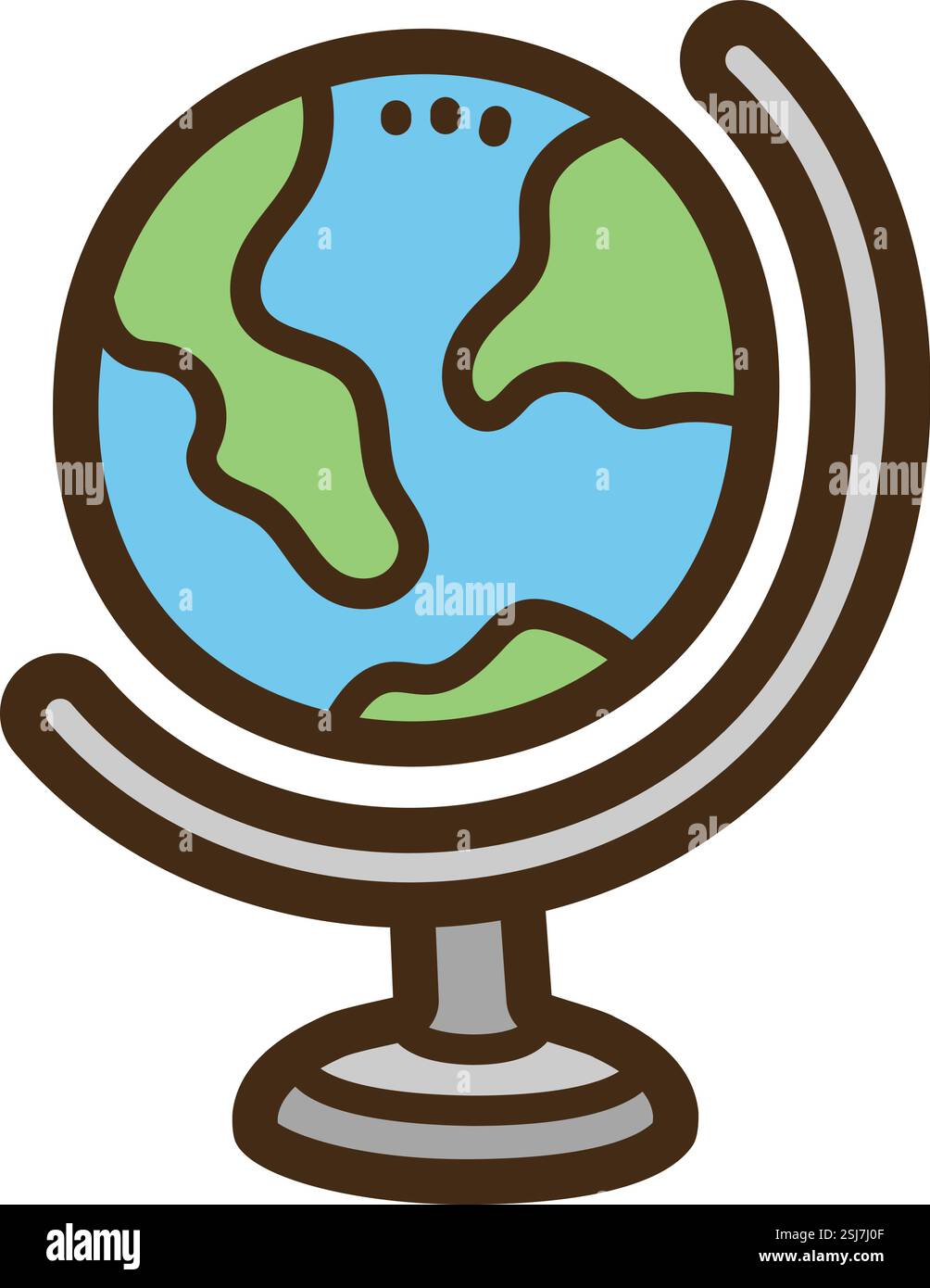 Illustrazione e grafica vettoriale geografico. Fa parte della categoria di istruzione. Illustrazione Vettoriale