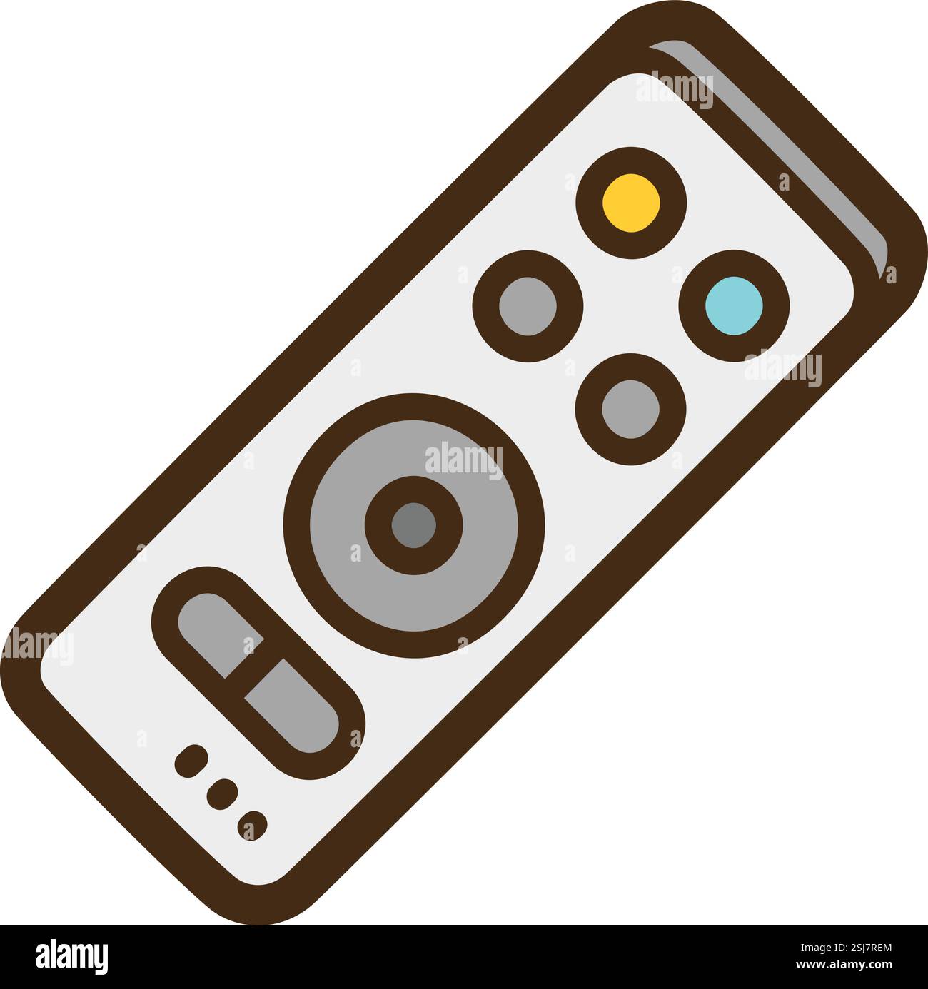 Illustrazione e grafica del doodle vettoriale del telecomando. Parte della categoria elettronica. Illustrazione Vettoriale