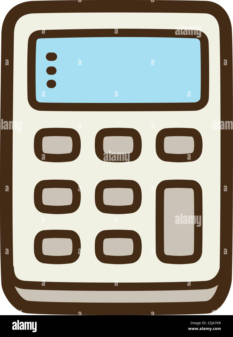 Illustrazione e grafica del doodle vettoriale di contabilità. Parte della categoria finanziaria. Illustrazione Vettoriale