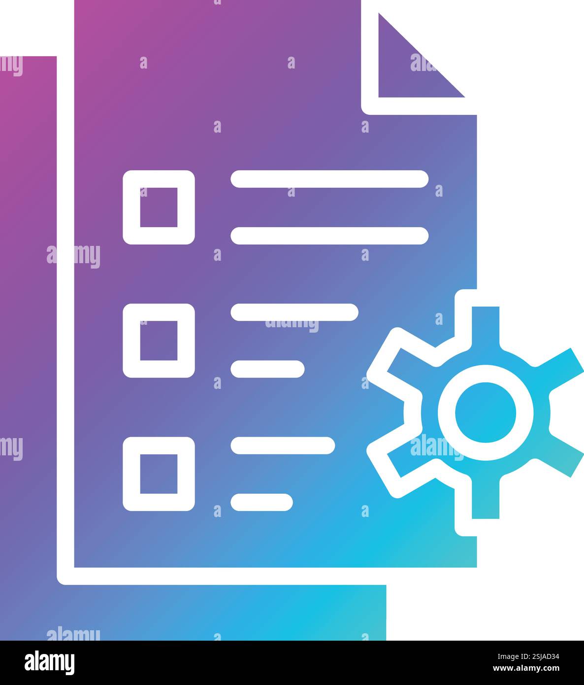 Illustrazione di progettazione dell'icona vettoriale di gestione dei file Illustrazione Vettoriale
