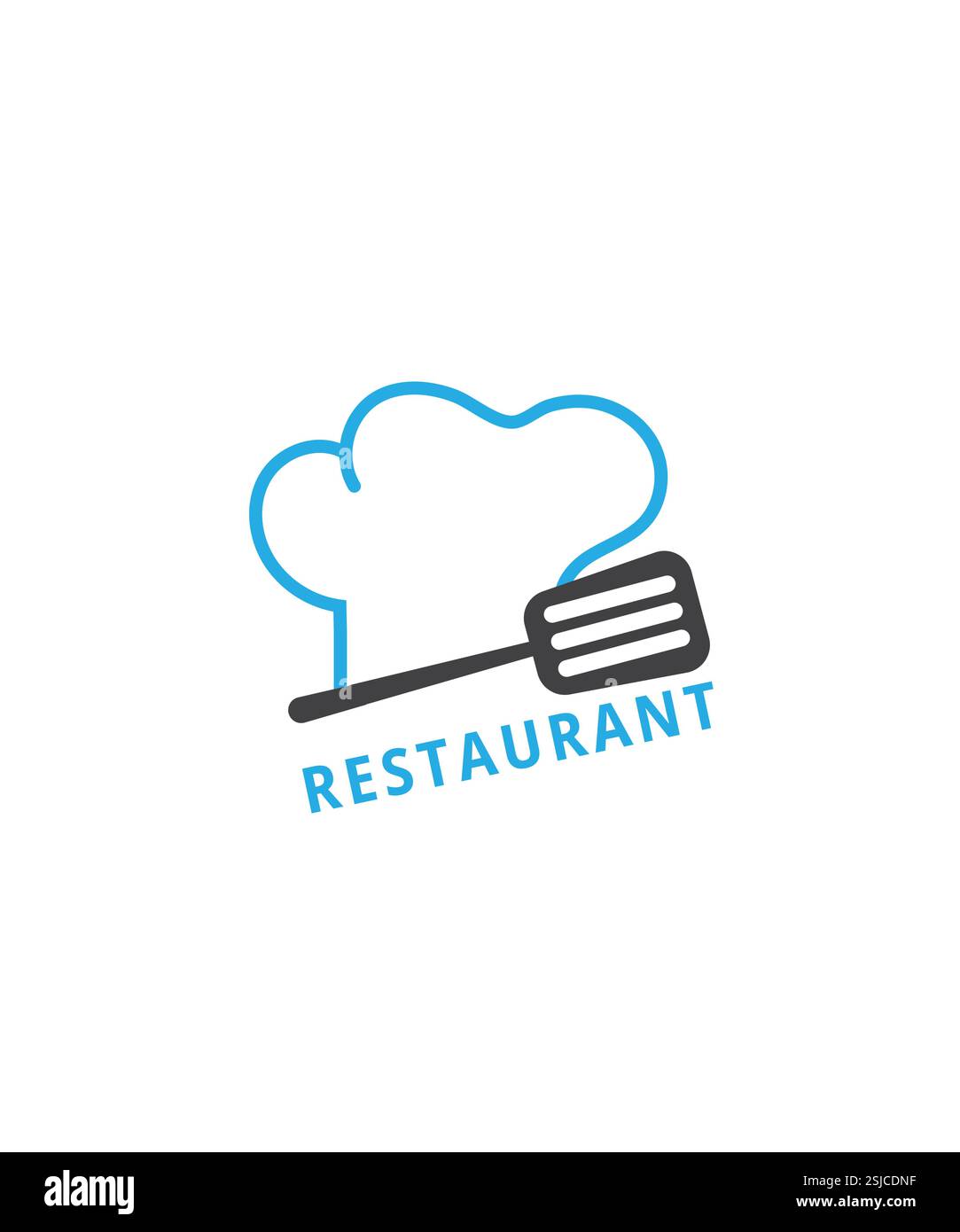 Design logo cuoco, vettore design logo ristorante Chef Illustrazione Vettoriale