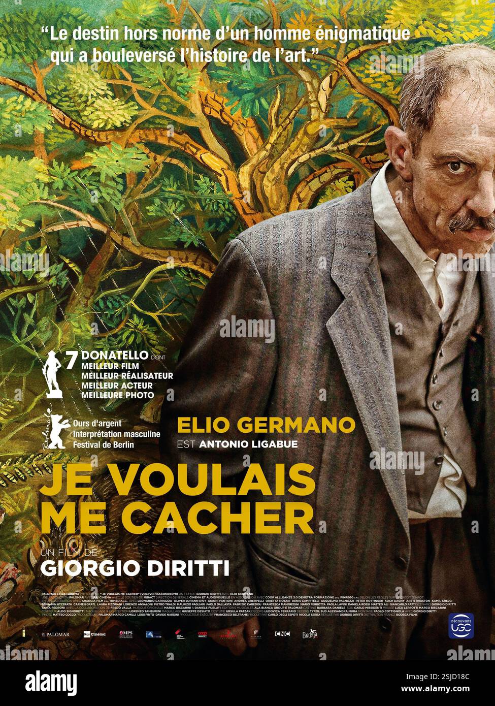 Volevo nascondermi anno : 2020 Italia Direttore : Giorgio diritti Elio Germano poster francese Foto Stock