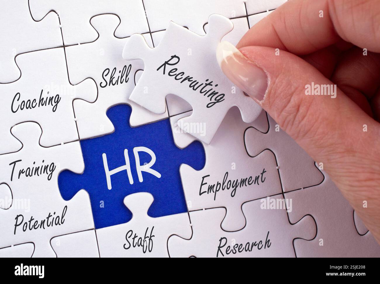 Reparto HR, risorse umane, personale e personale Foto Stock