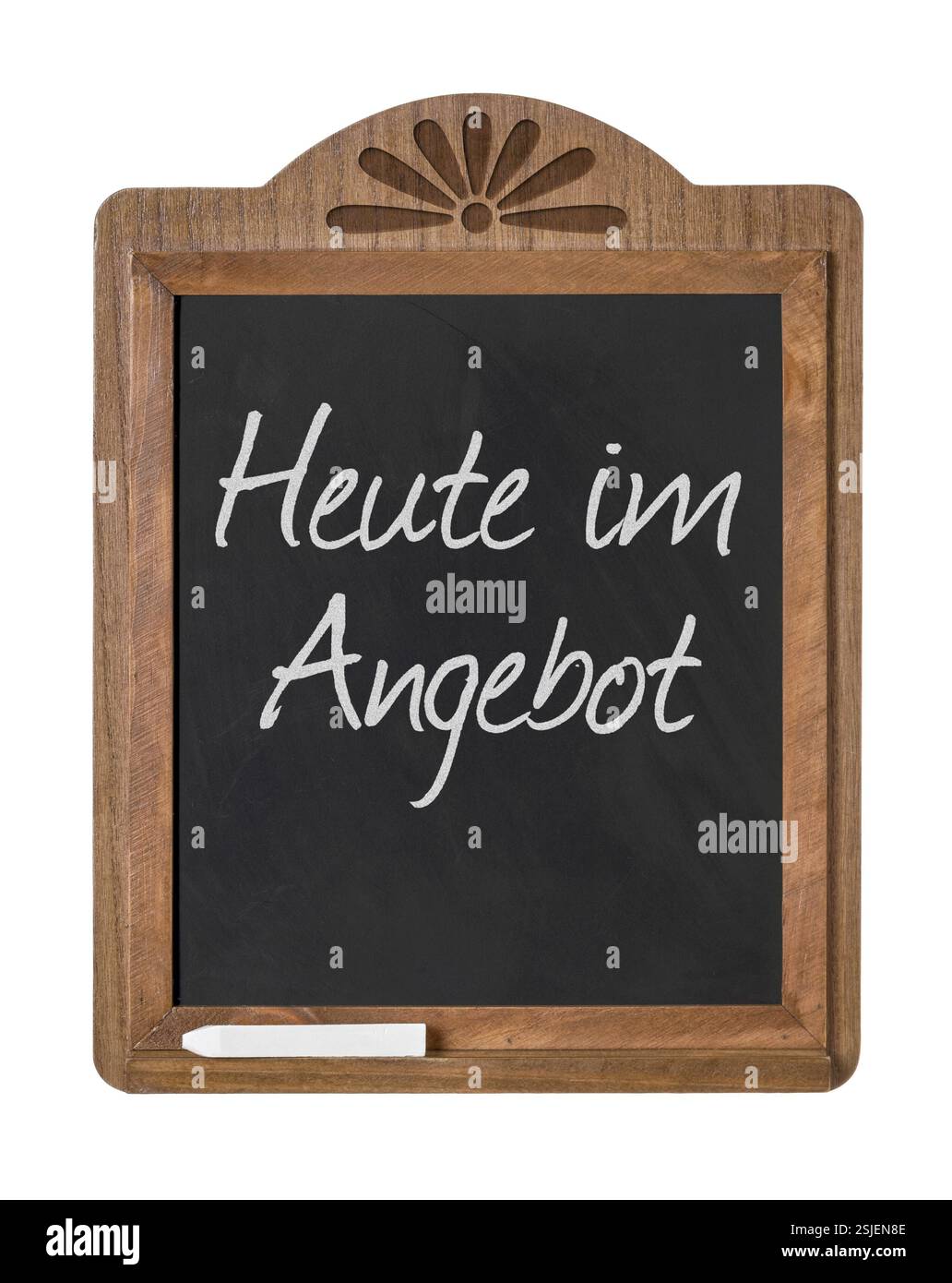 Lavagna con l'iscrizione oggi in offerta Foto Stock