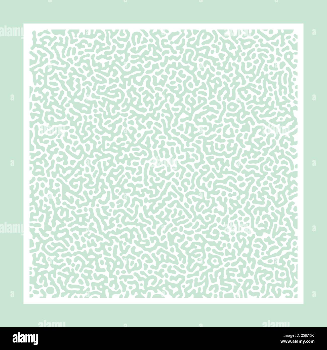 Schema labirinto astratto in verde chiaro e bianco Illustrazione Vettoriale