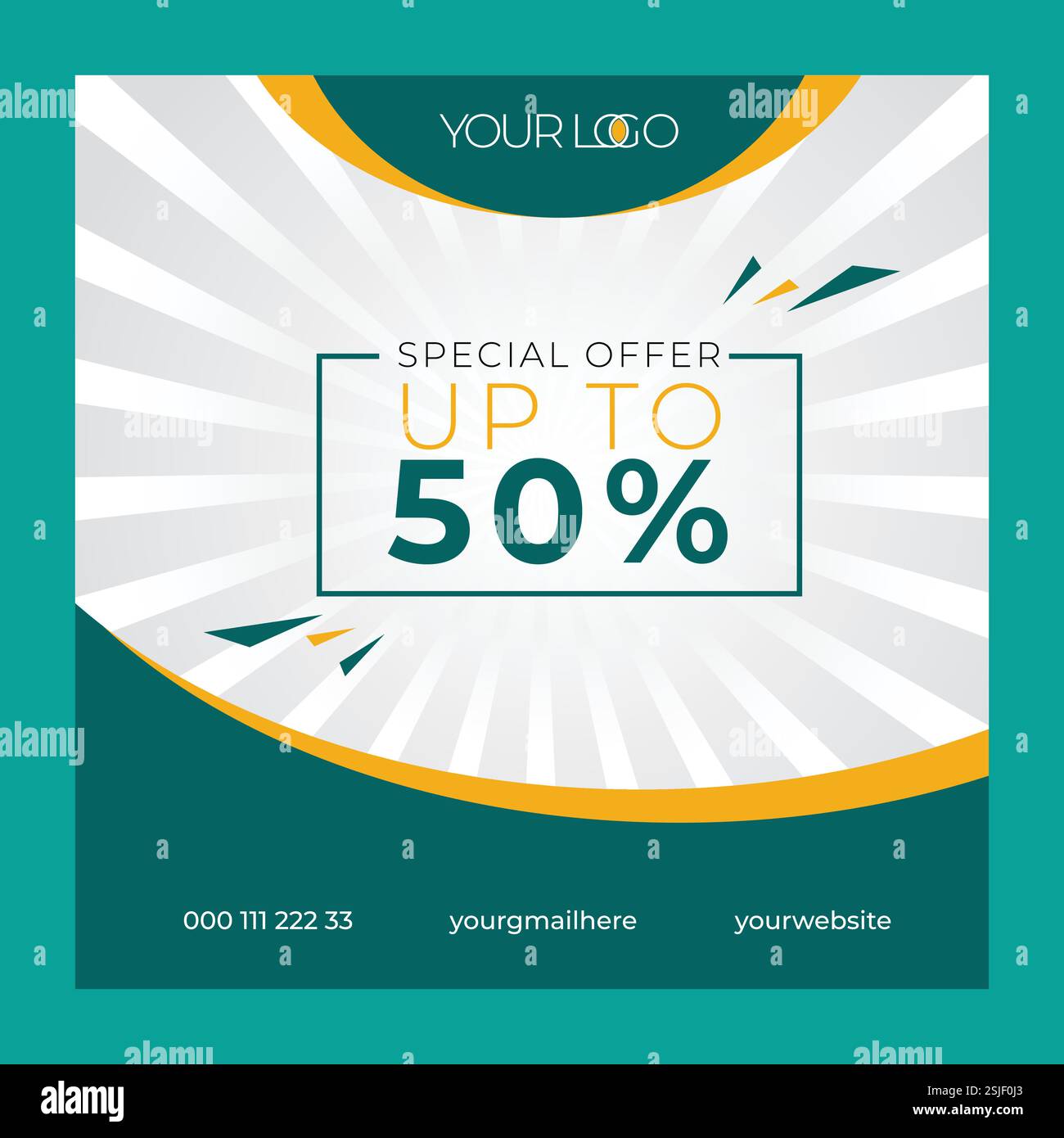 Banner promozionale offerta speciale Illustrazione Vettoriale