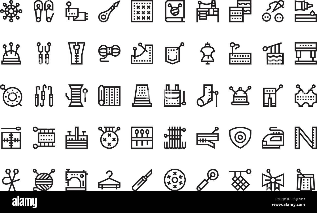 Raccolta di icone vettoriali di alta qualità con traccia modificabile. Ideale per progetti professionali e creativi. Illustrazione Vettoriale