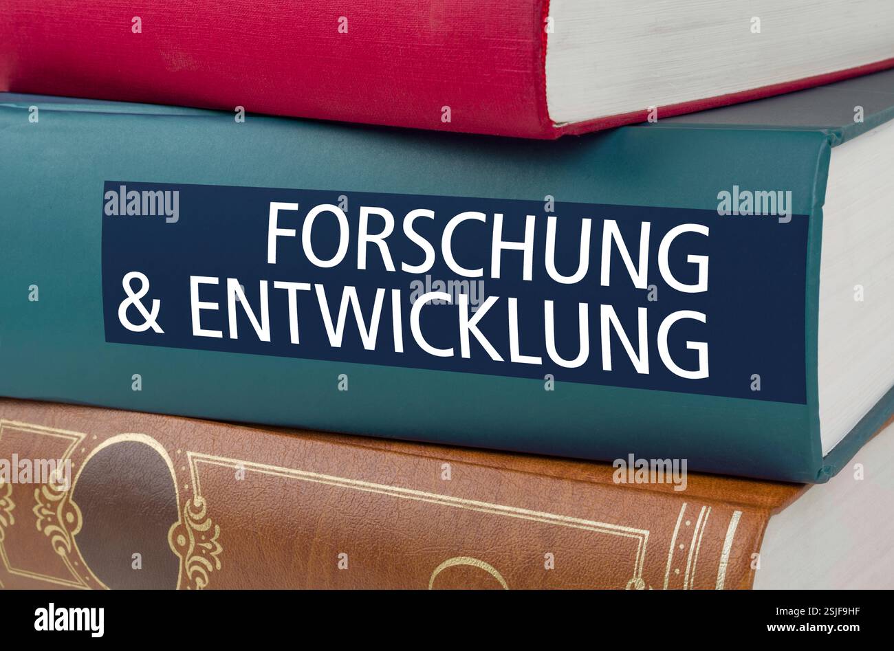 Titoli dei libri - ricerca e sviluppo Foto Stock