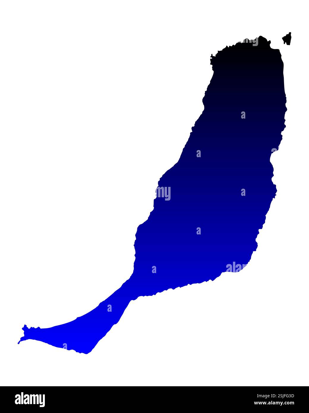 Mappa di Fuerteventura Foto Stock