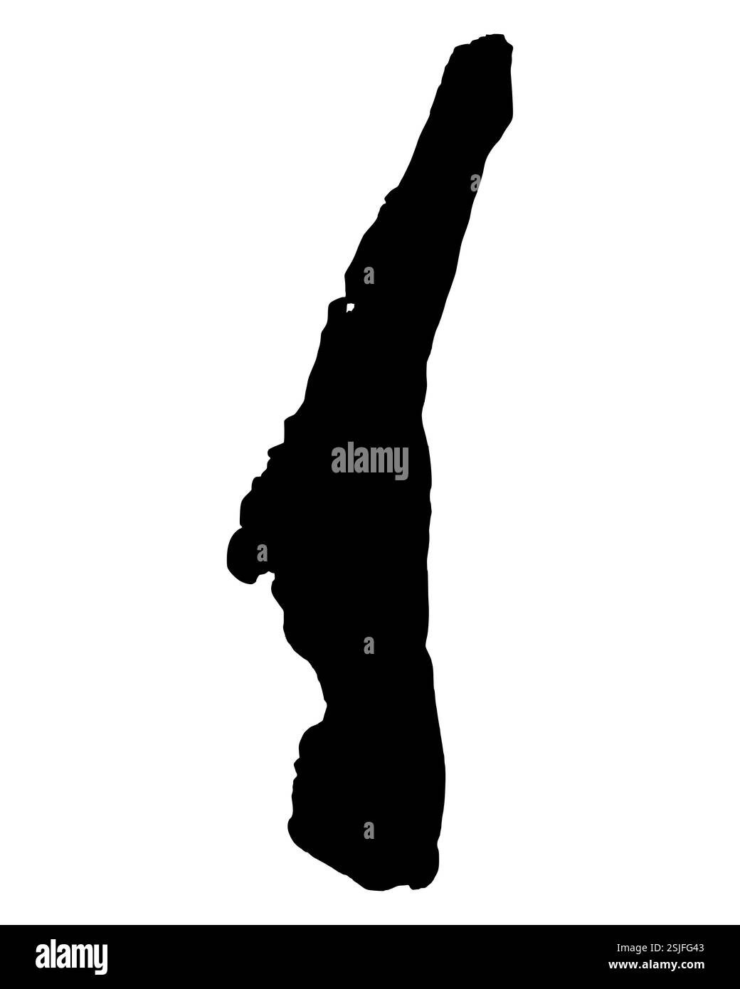 Mappa del Lago di Starnberg Foto Stock