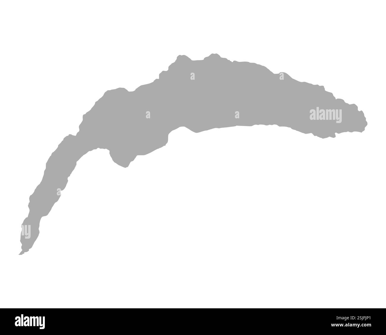 Mappa del Lago di Ginevra Foto Stock