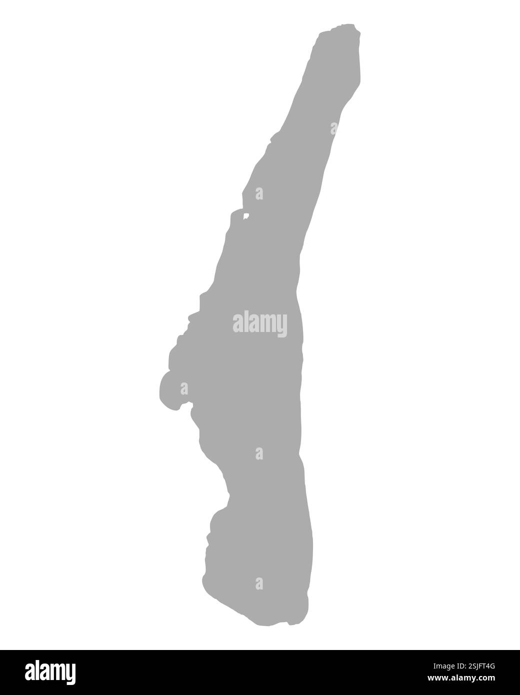 Mappa del Lago di Starnberg Foto Stock