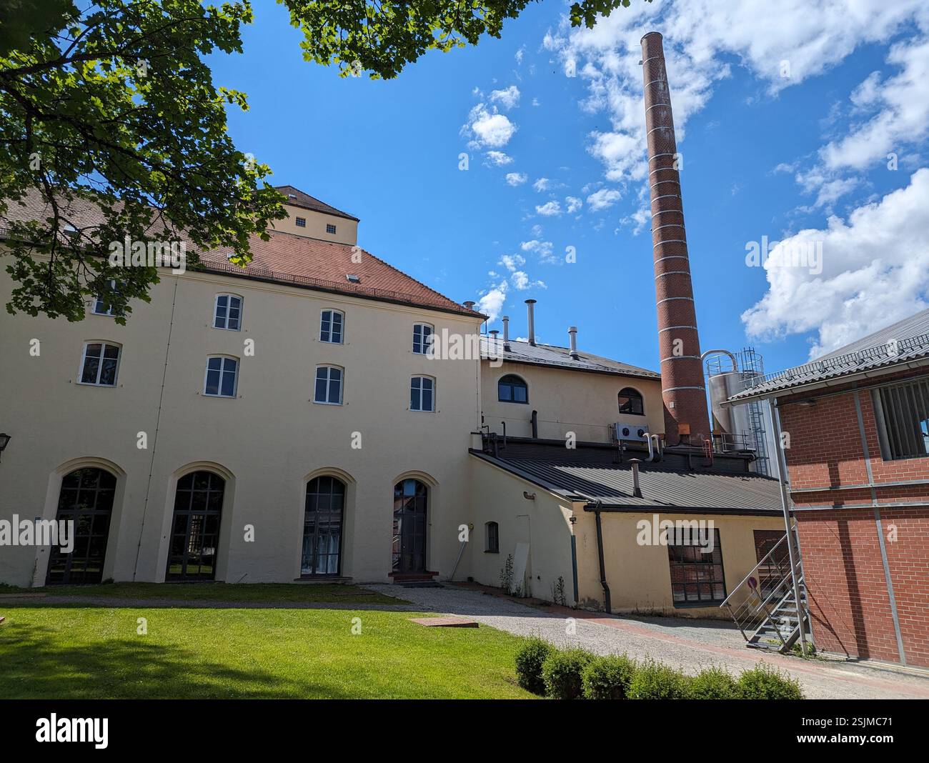 La famosa birreria Weihenstephan di Freising, la più antica al mondo, la Germania Foto Stock