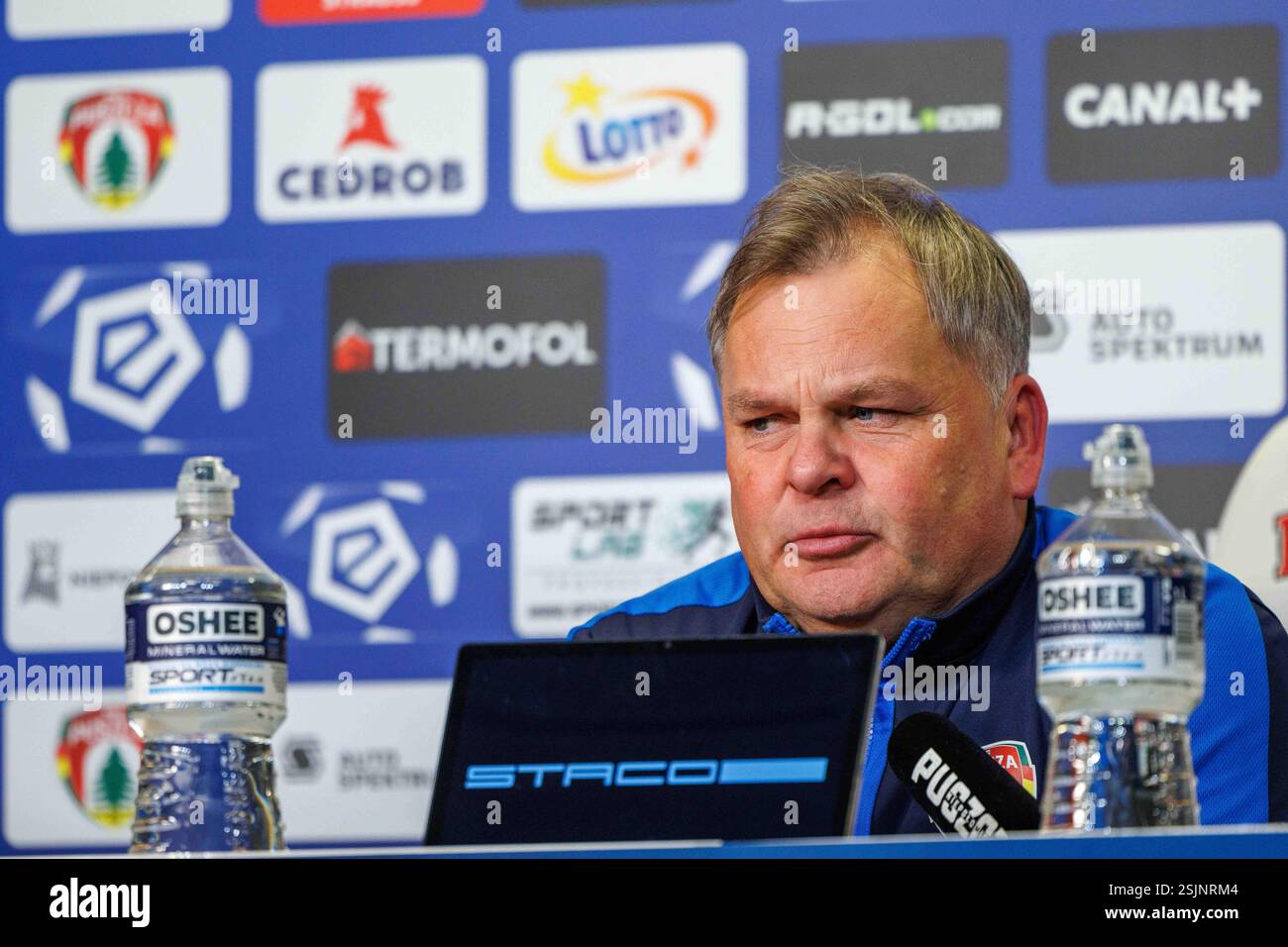 CRACOVIA, Polonia, 10 febbraio 2025, Una partita di calcio nel PKO BP Ekstraklasa di primo livello tra PUSZCZA NIEPOLOMICE E ZAGLEBIE LUBIN, OP: TOMASZ TULACZ Foto Stock