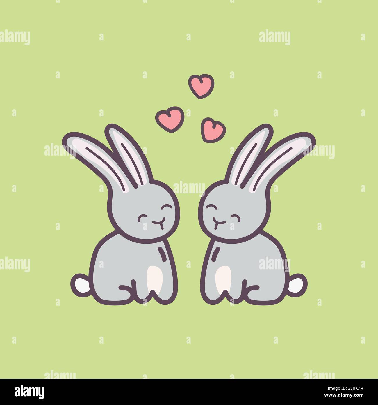 Vettore un adesivo cartoni animati di animali coniglio Illustrazione Vettoriale