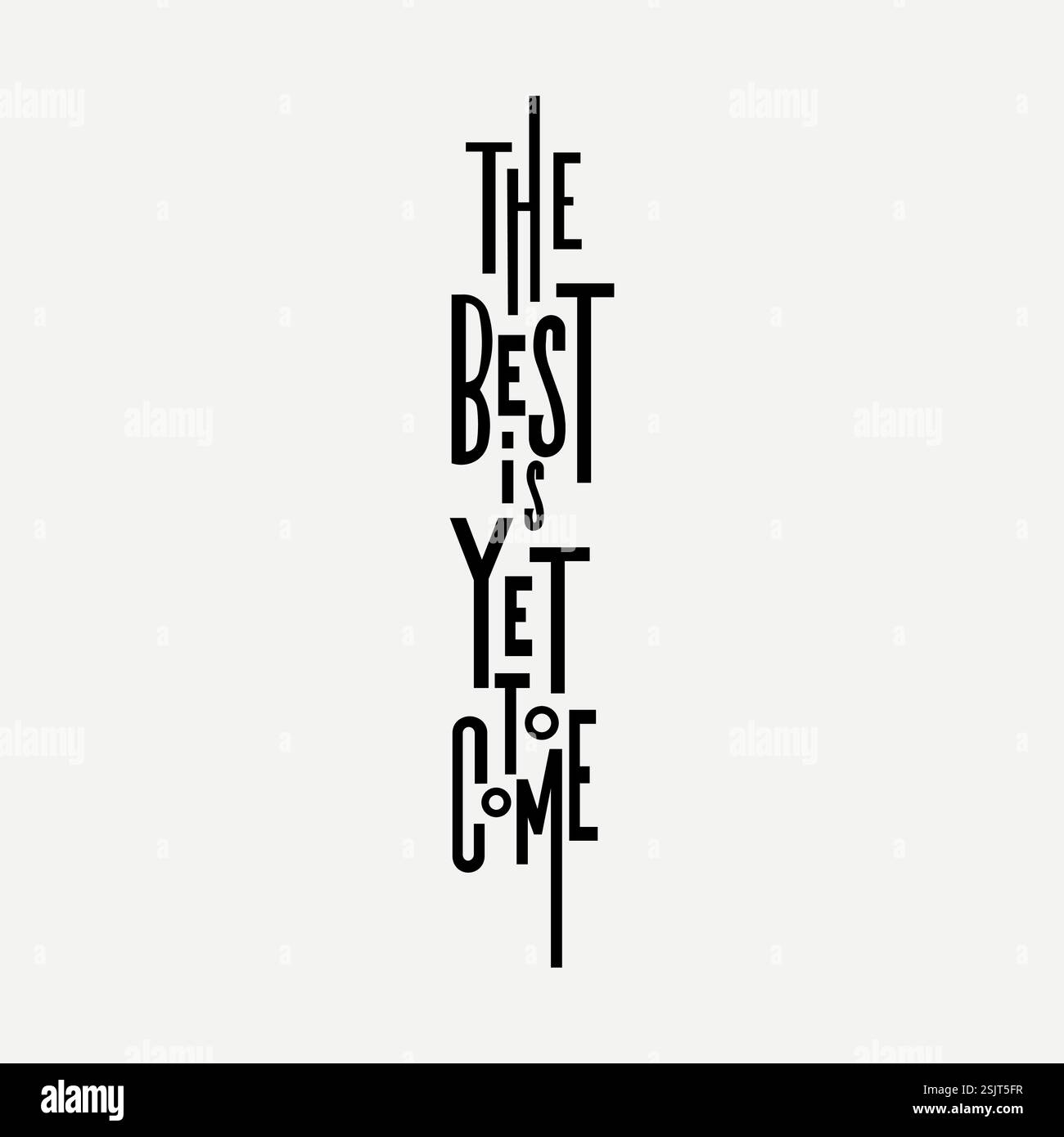 Il meglio deve ancora arrivare alla progettazione del testo Illustrazione Vettoriale