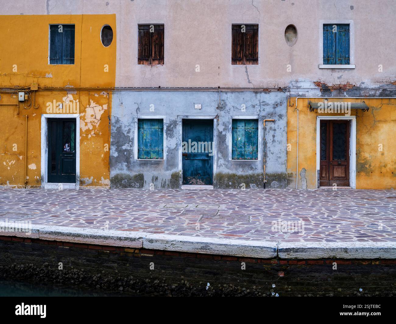 Sulla strada per Burano, nella laguna di Venezia, Foto Stock