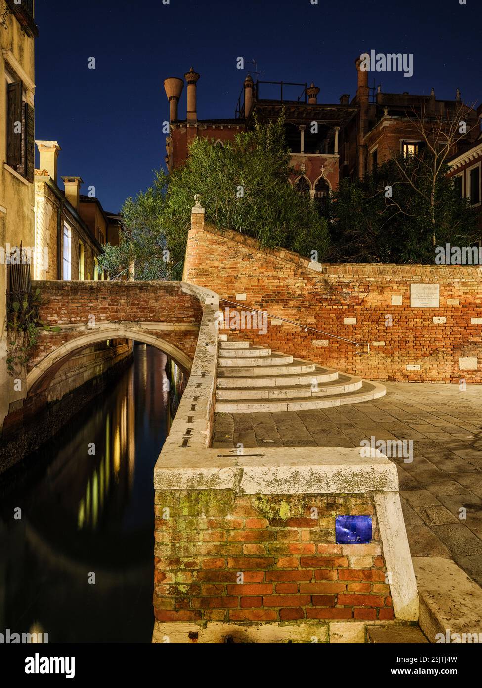 A Campiello Barbaro, Dorsoduro, Venezia, Italia Foto Stock