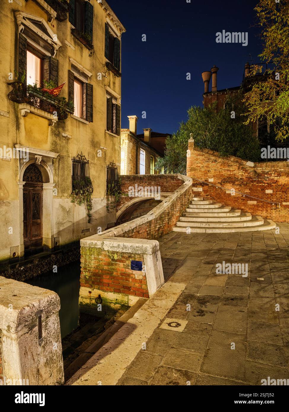 A Campiello Barbaro, Dorsoduro, Venezia, Italia Foto Stock