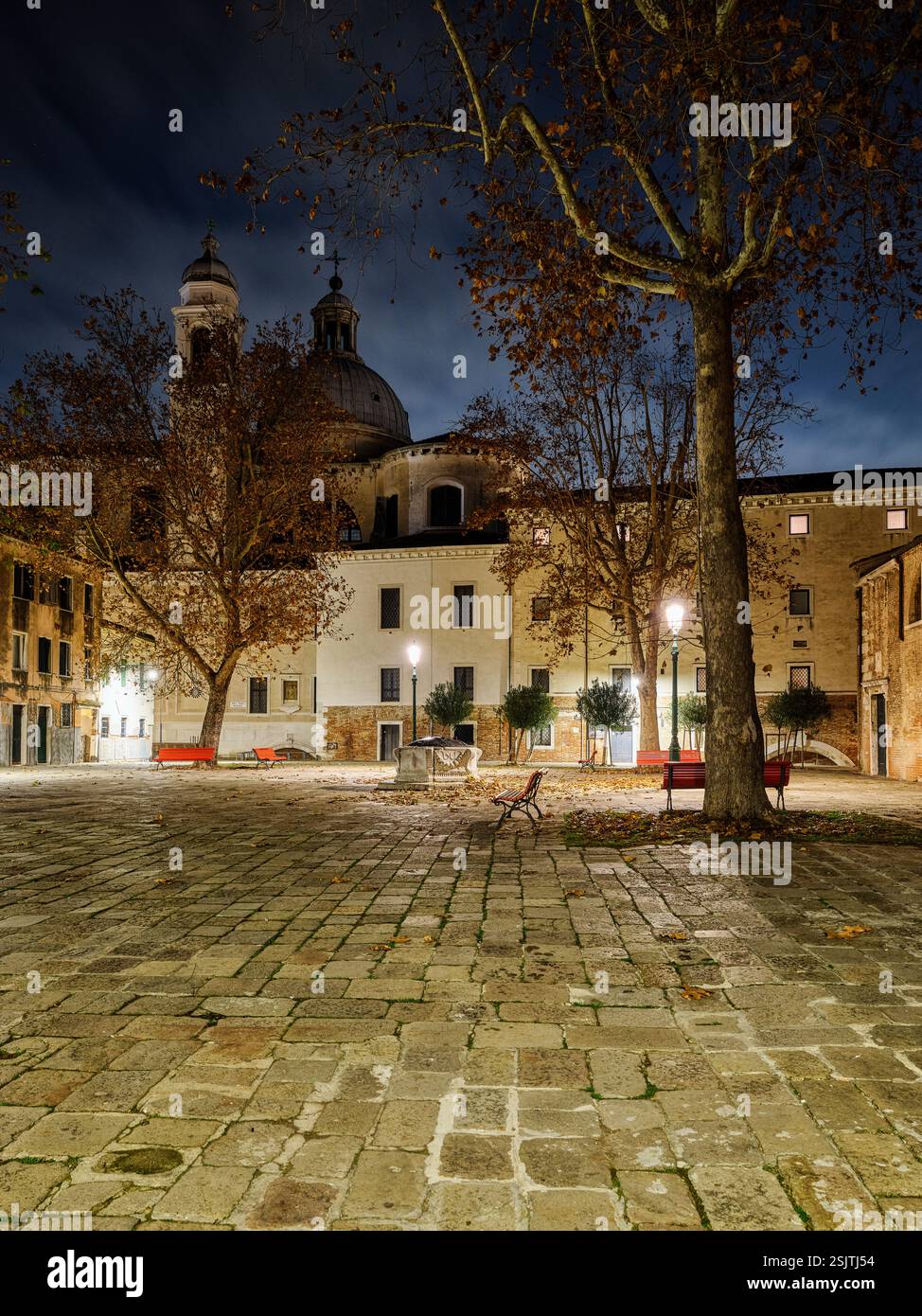 Sul campo di Santa Agnese, Venezia, Italia Foto Stock