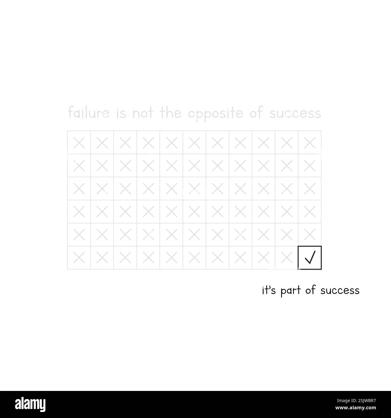 Illustrazione vettoriale del poster motivazione continua Illustrazione Vettoriale