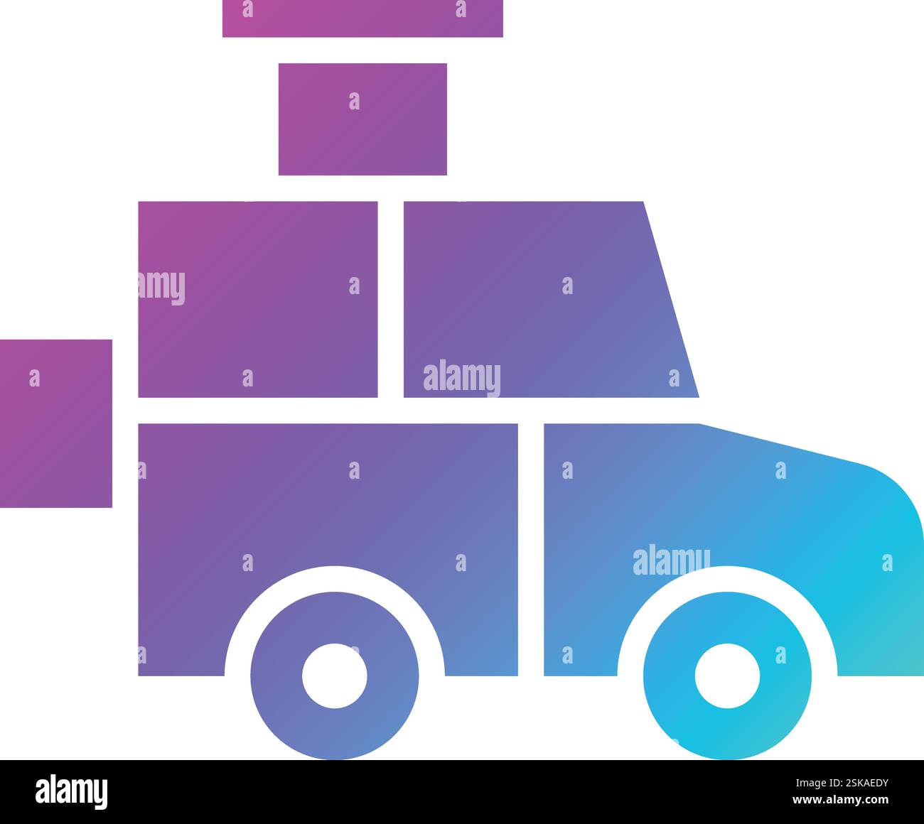 Illustrazione del design dell'icona Jeep Vector Illustrazione Vettoriale