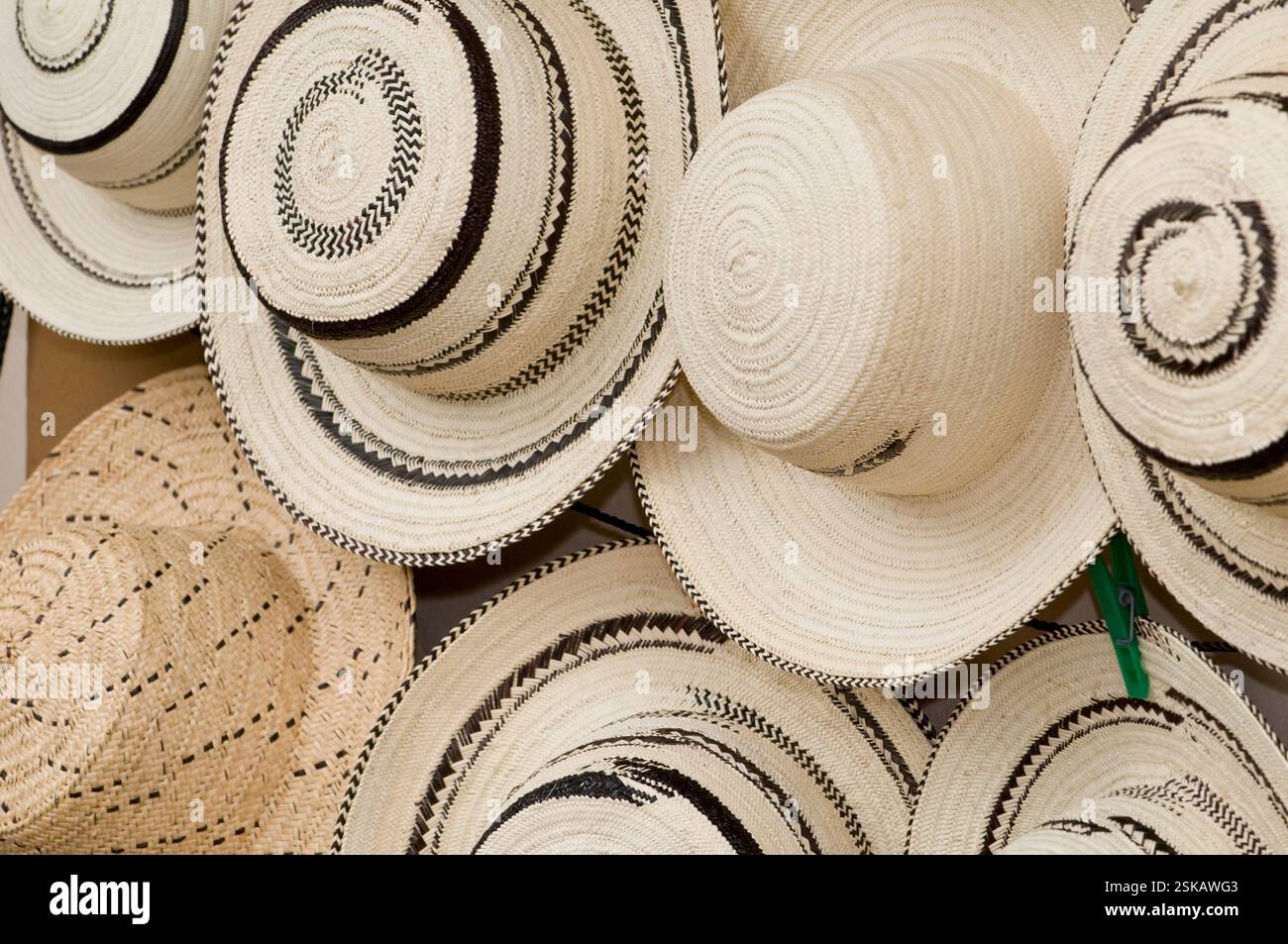 Cappello tipico Pintao, festival musicale nazionale la Mejorana, villaggio di Guarare, provincia di Los Santos, Panama - foto stock Foto Stock