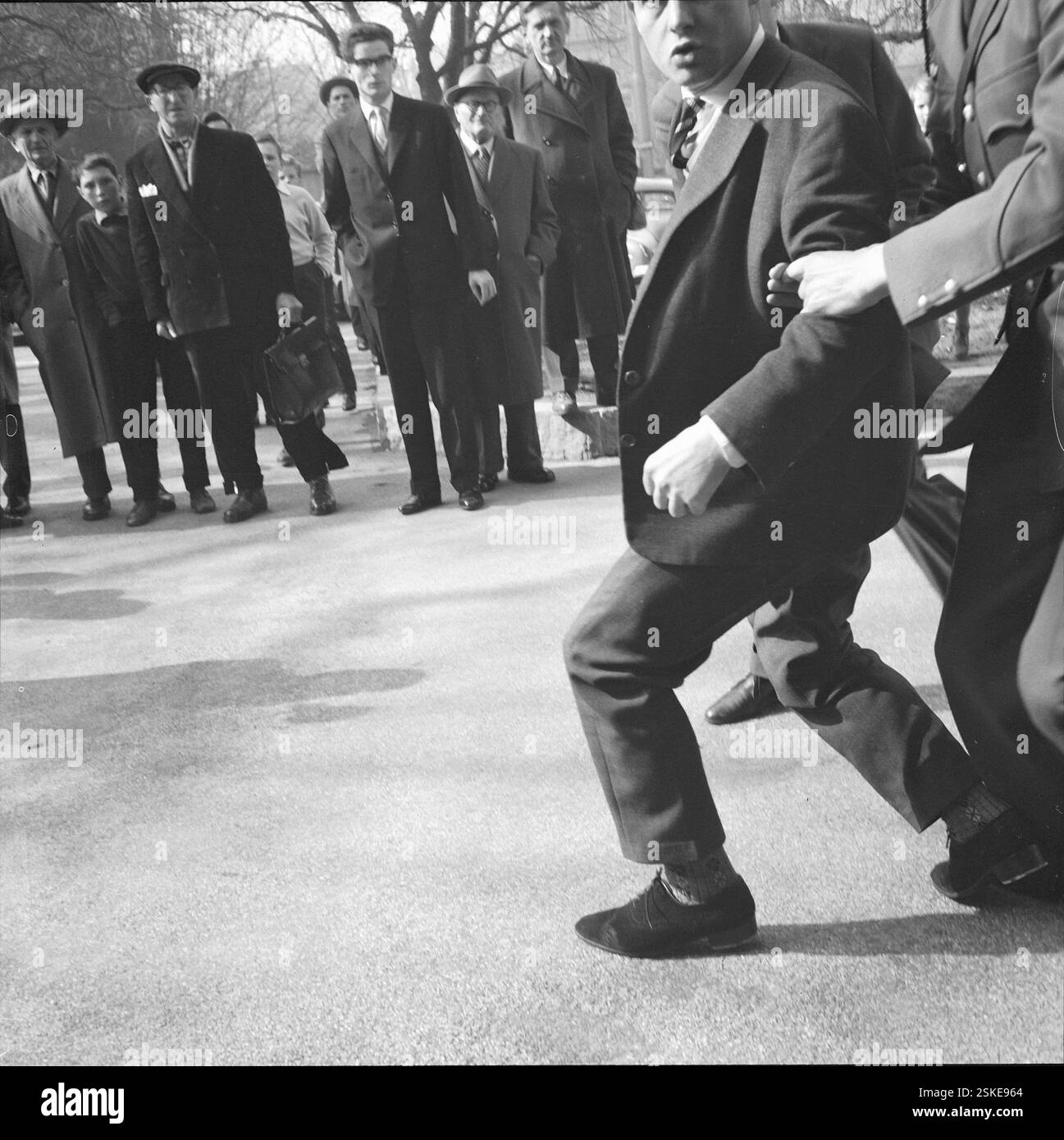 --- Prozess gegen Ludovico Rinaldi vor dem Schwurgericht Zürich 1959#tribunale della giuria di Zurigo, processo Ludovico Rinaldi 1959- RDB DI DUKAS Foto Stock
