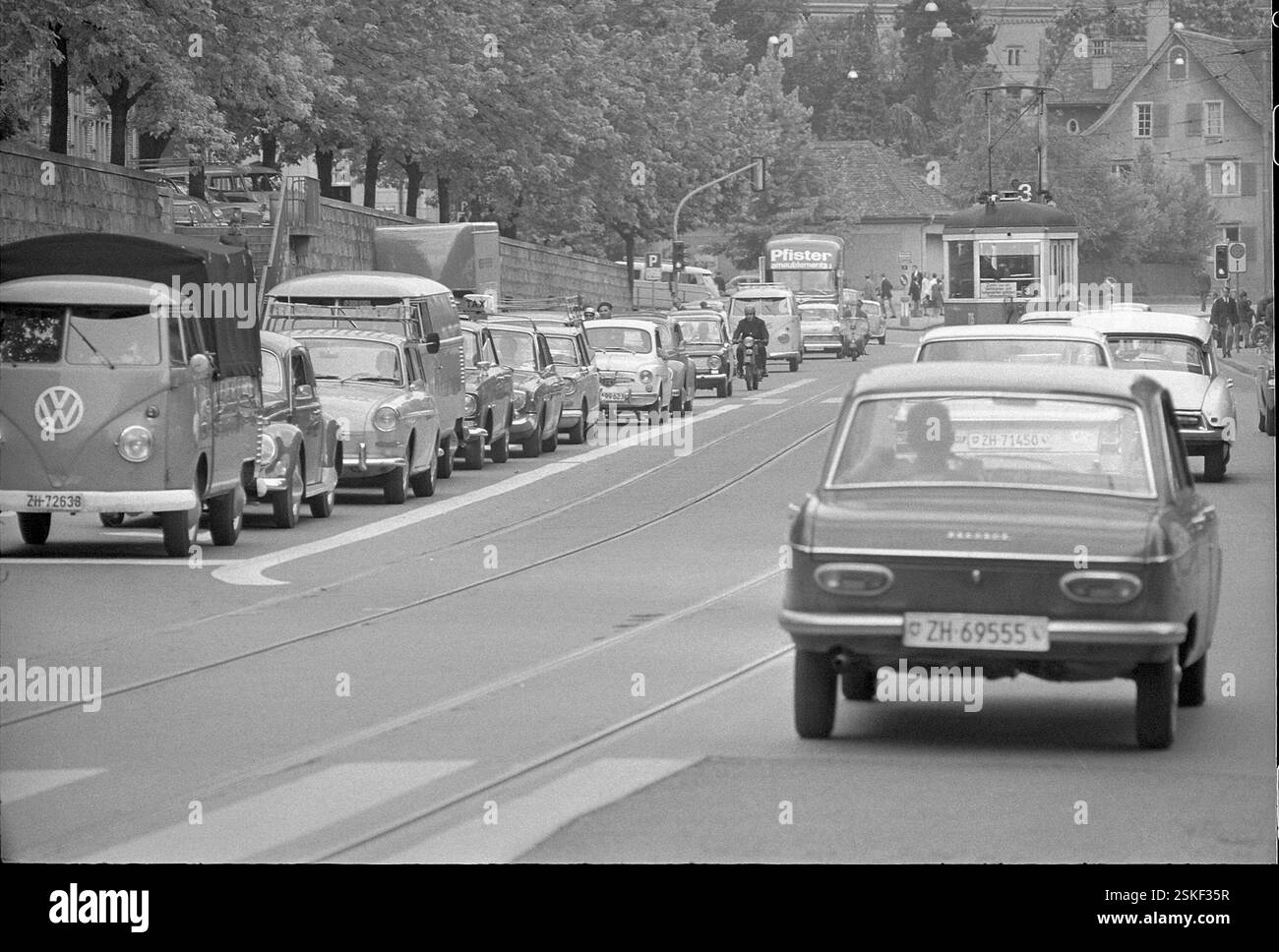 --- Verkehr am Seilergraben, Zürich 1967#Traffic at the Seilergraben, Zürich 1967- RDB BY DUKAS Foto Stock