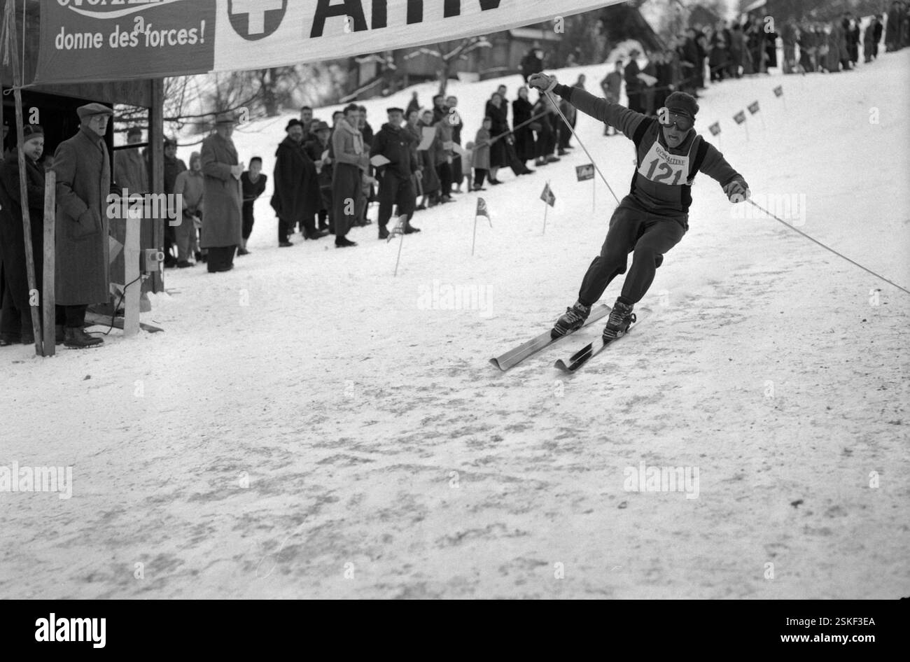--- 25. Internationales Gamperney-Derby, afferra 1956: Rupert Suter#25° derby internazionale Gamperney, afferra 1956: Rupert Suter- RDB DI DUKAS Foto Stock