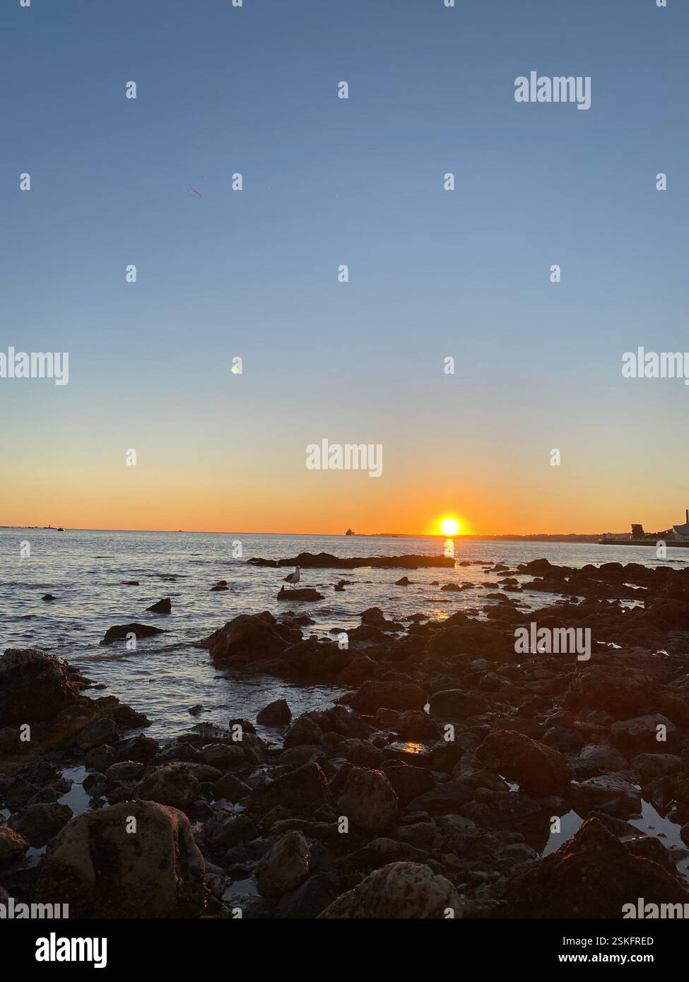 Viaggiando per le strade del Portogallo - Immagine stock catturata con smartphone