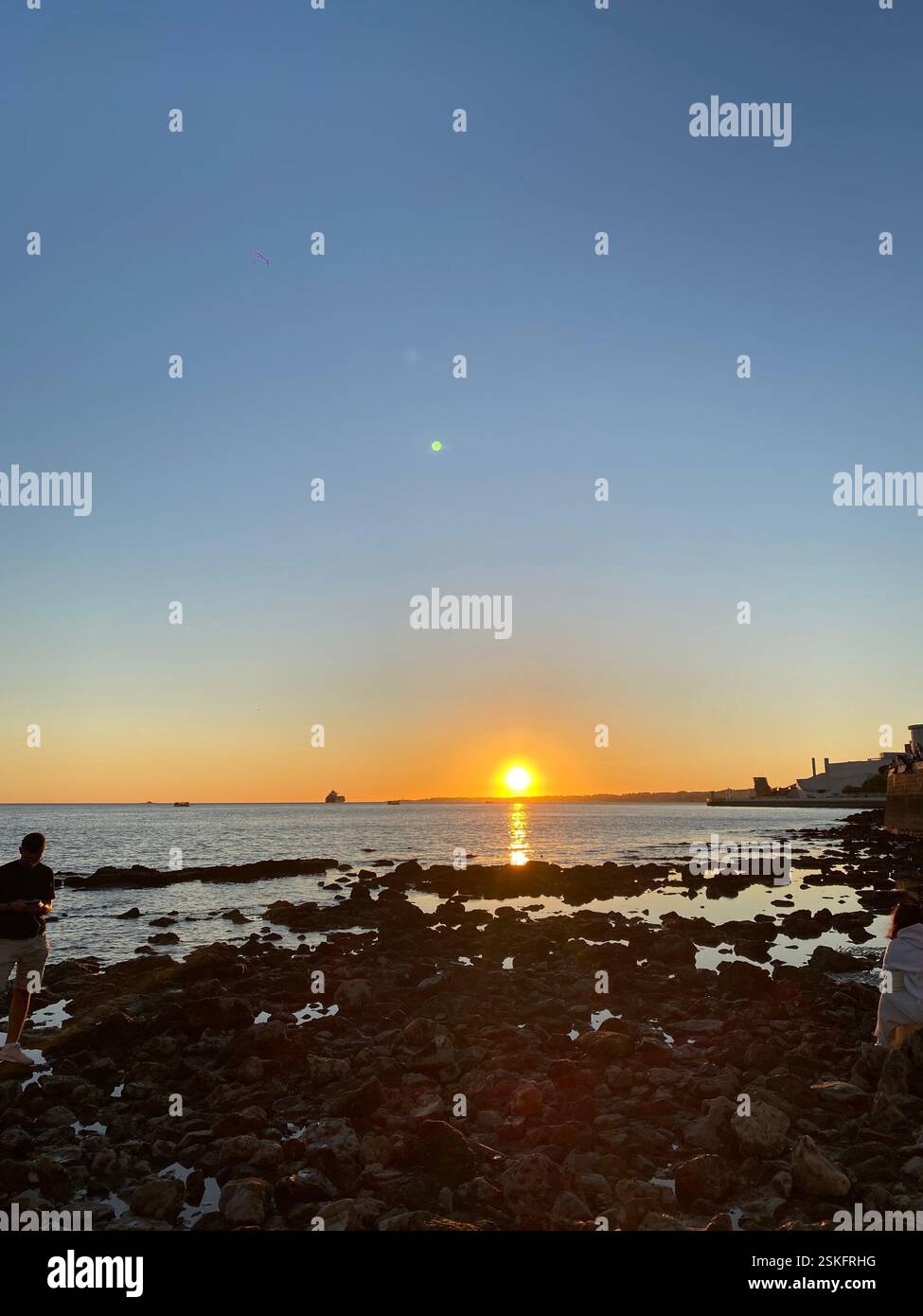 Viaggiando per le strade del Portogallo - Immagine stock catturata con smartphone