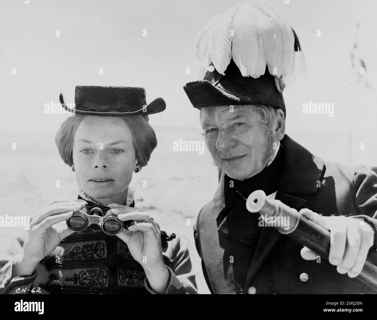 --- Jill Bennett, John Gielgud in 'The Charge of the Light Brigade' 1968#Jill Bennett, John Gielgud in 'The Charge of the Light Brigade' 1968 Foto Stock