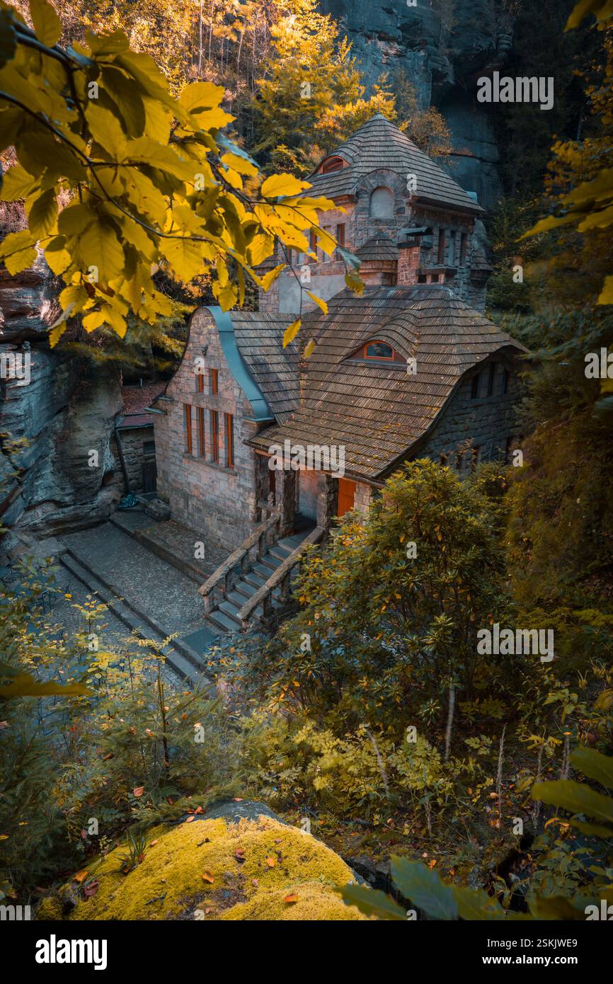 Hrensko, svizzera bohémien Foto Stock