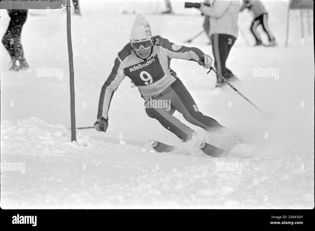 --- 18. Internationaler Adelbodner Skitag 1974: Bachleda#18° concorso internazionale di sci Adelboden 1974: Bachleda Foto Stock
