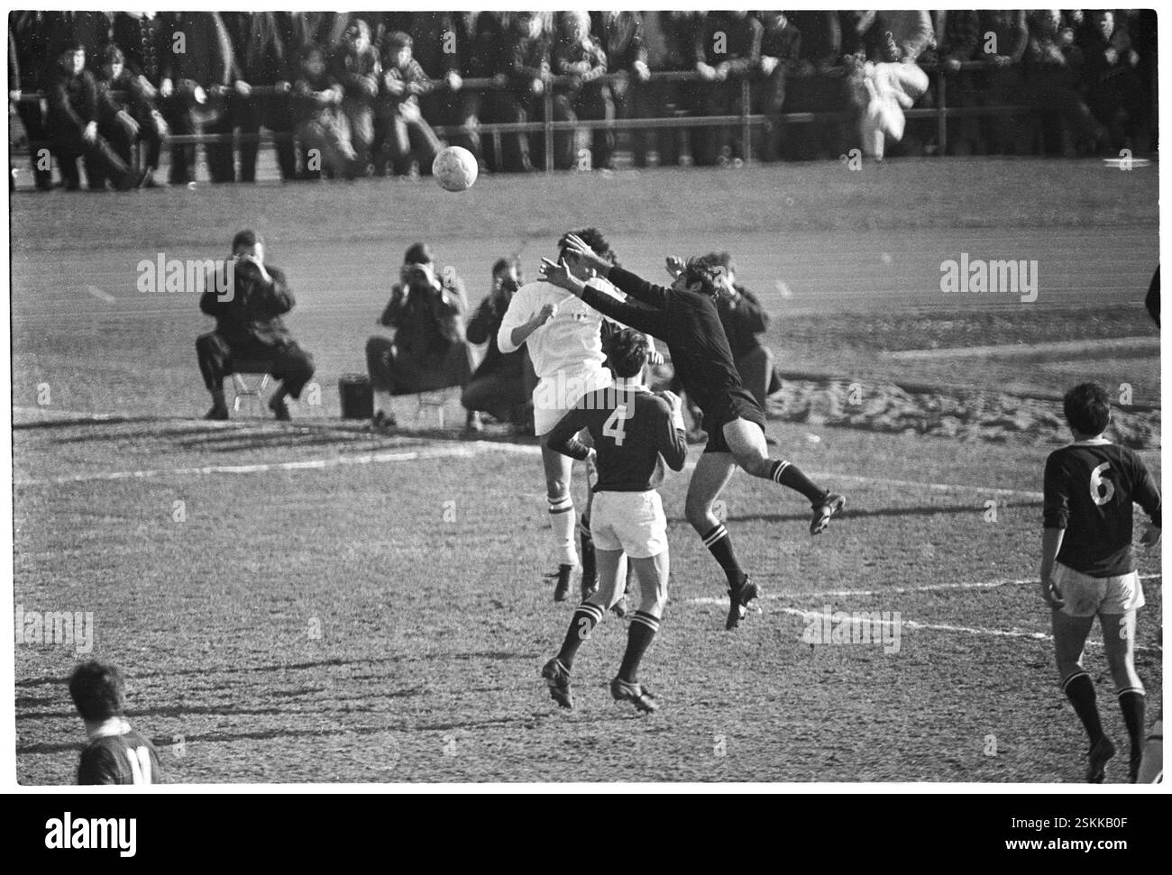 --- NLA 1968/69: FC Zürich - Servette FC; Torhüter Barlie#NLA 1968/69: FC Zürich - Servette FC; Custode Barlie Foto Stock