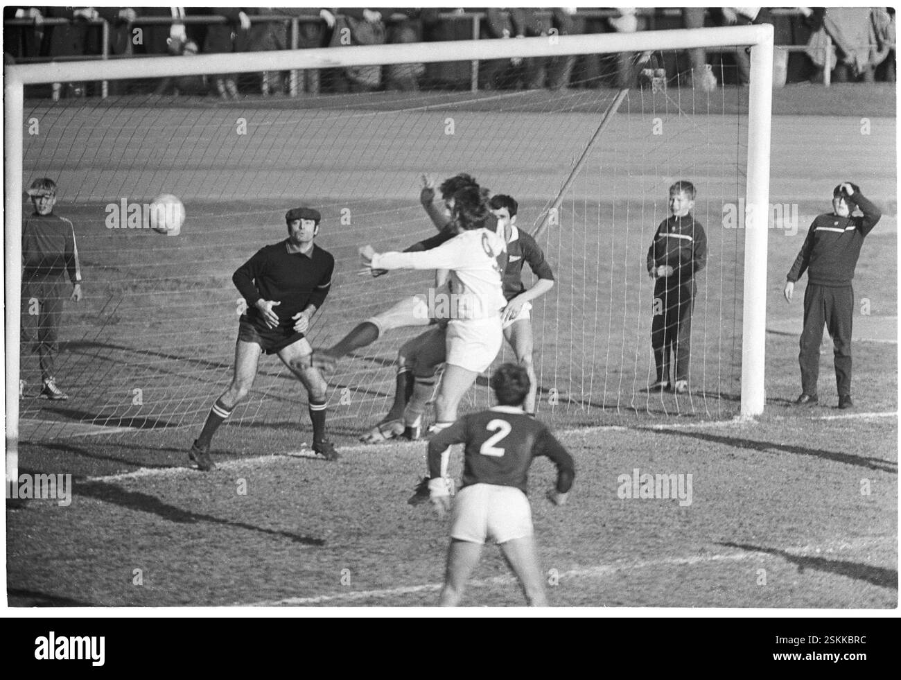 --- NLA 1968/69: FC Zürich - Servette FC; Torhüter Barlie#NLA 1968/69: FC Zürich - Servette FC; Custode Barlie Foto Stock