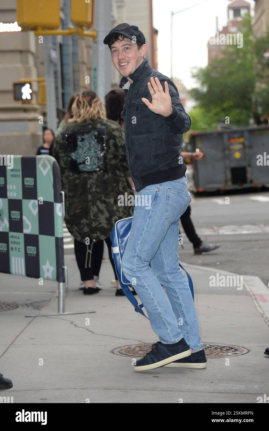Alex Sharp fece un'apparizione in Build Series il 22 maggio 2018 a New York Foto Stock