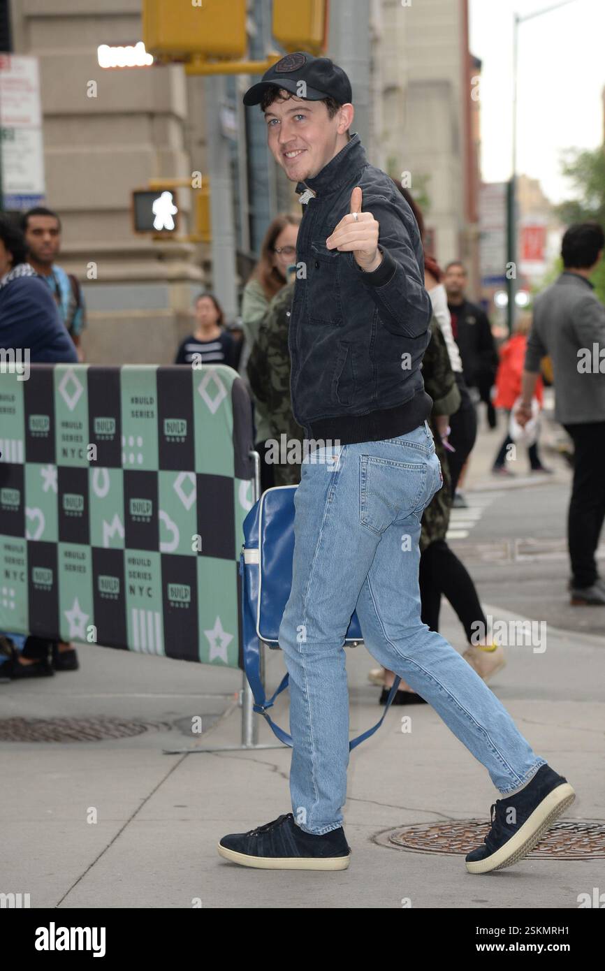 Alex Sharp fece un'apparizione in Build Series il 22 maggio 2018 a New York Foto Stock