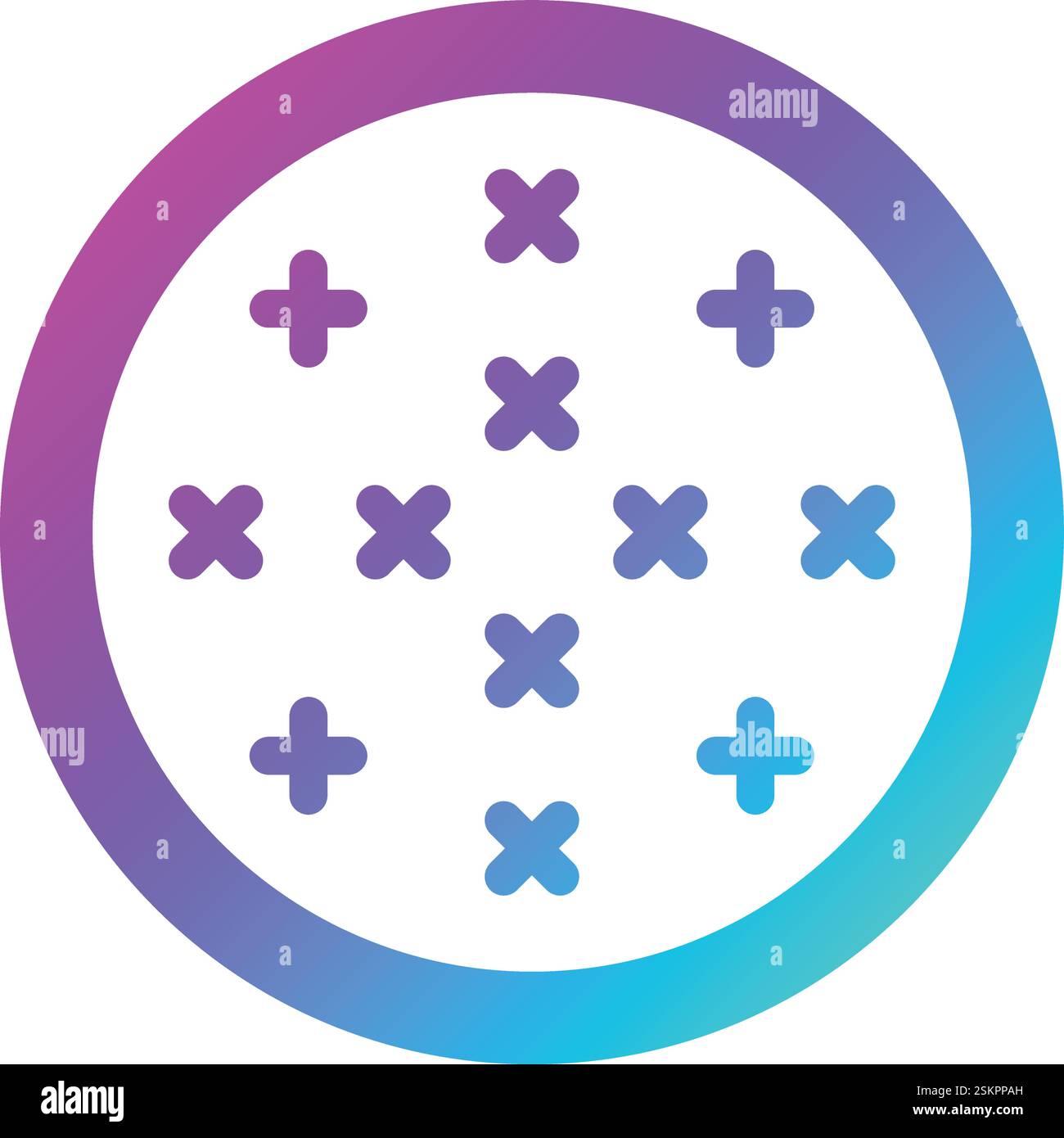 Illustrazione del disegno dell'icona del vettore di Unione incrociata Illustrazione Vettoriale