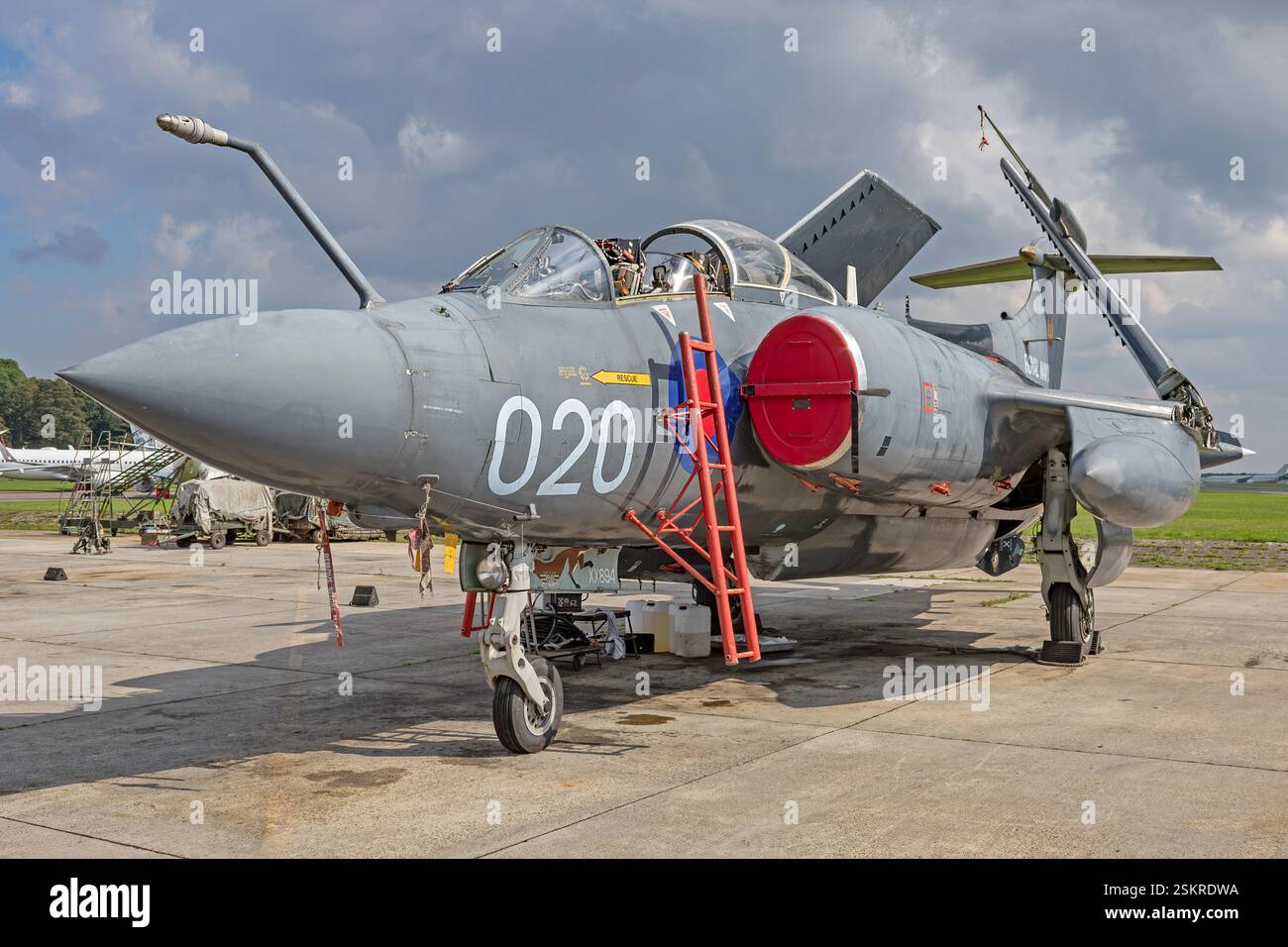 Buccaneer, The Buccaneer Aviation Group (TBAG) Cotswold Airport, (RAF Kemble), Cirencester, Gloucestershire, Regno Unito Foto Stock