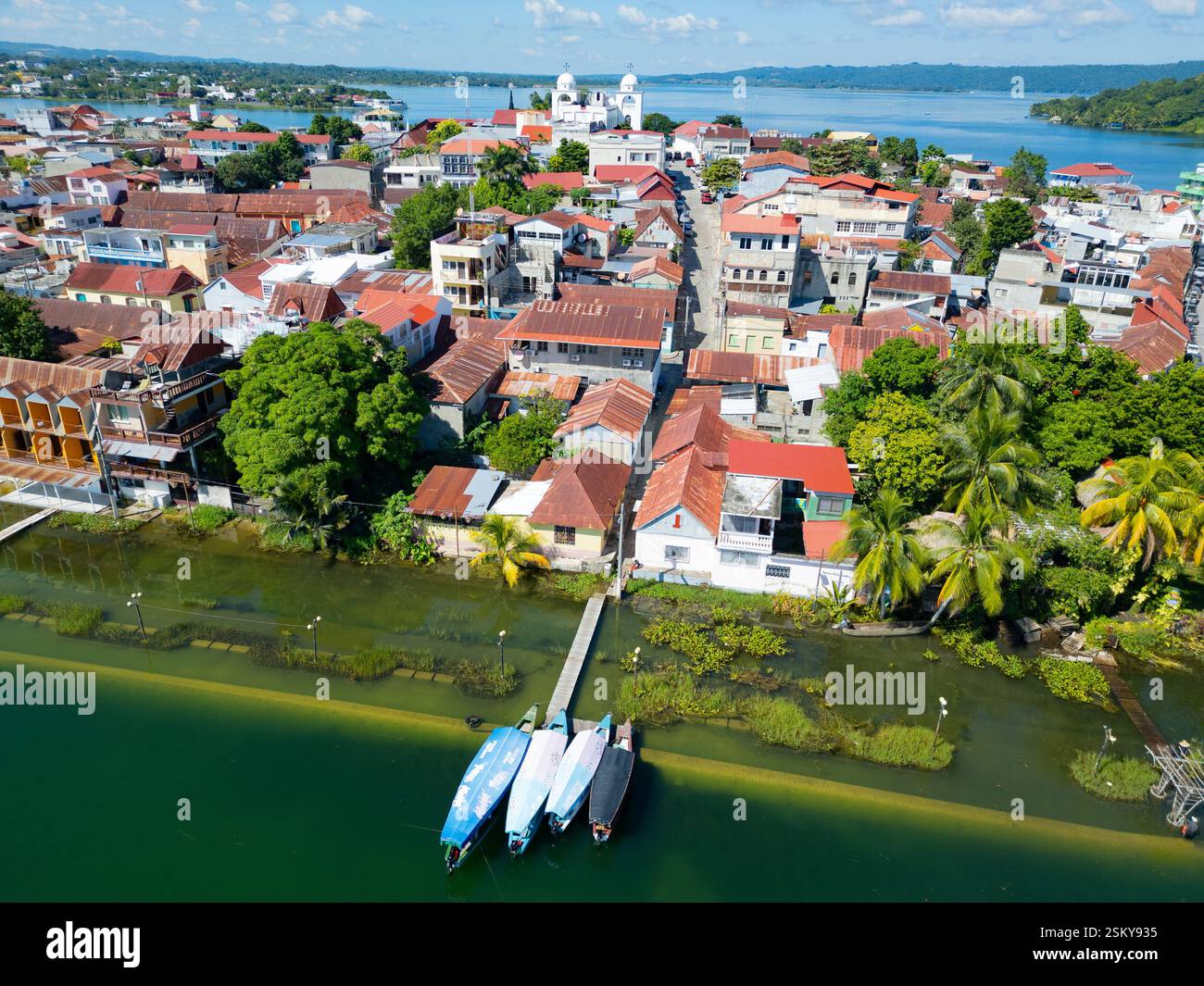 Flores, Guatemala Foto Stock